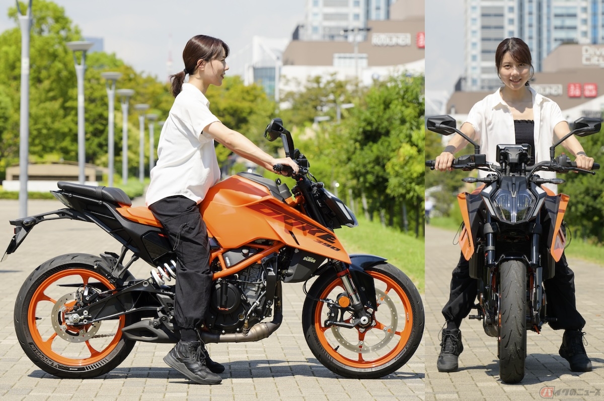 シート高820mm、身長160cmの私が跨ると両足の踵は浮きますが、しっかりと地面に足がつき車体を支える事ができます