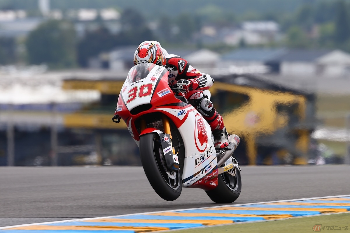 2015 MotoGP日本グランプリでの中上選手　当時、日本人で唯一Moto2クラスにフル参戦した