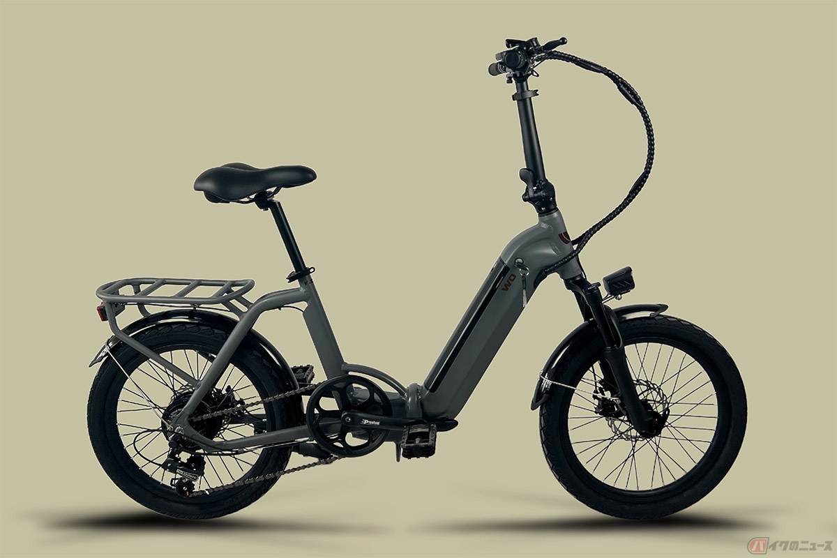 動バイクのジャパンブランド「WO」から発売された新商品の折りたたみ電動アシスト自転車「F.C.B」
