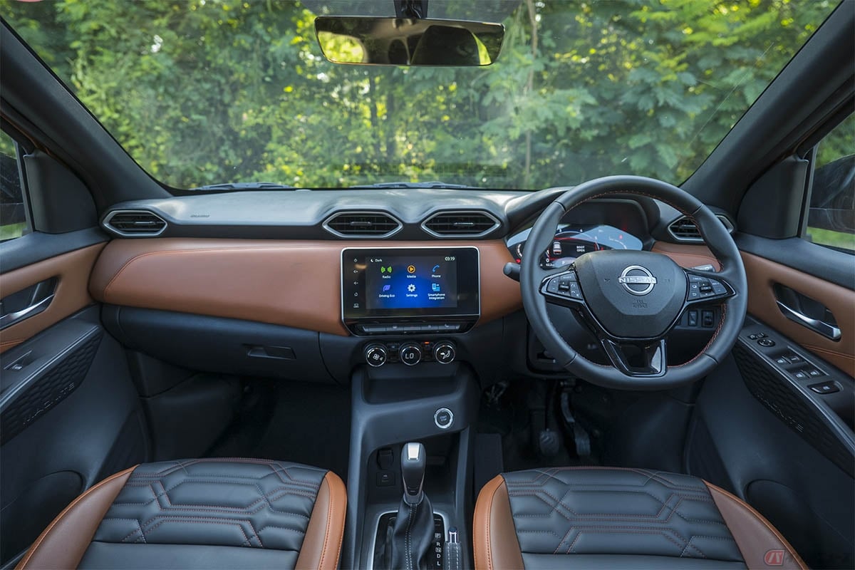 インド日産が販売を開始した「マグナイト」の新型モデルの内装