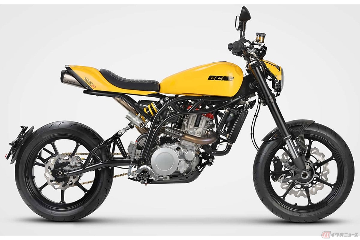 CCM Motorcyclesの最新モデル「ストリート・モト Rグレード」