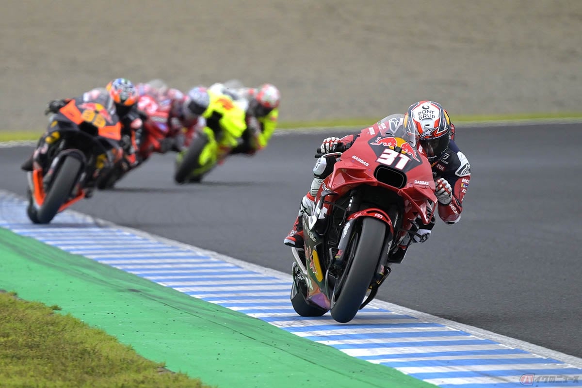 自身初となるMotoGPポールポジションを獲得したペドロ・アコスタ選手(レッドブルGASGASテック3)