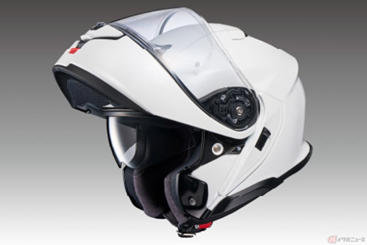 「インナーサンバイザー」を備えたSHOEIのシステムヘルメット
