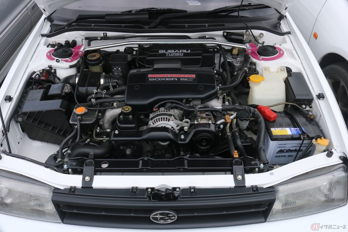 水平対向4気筒DOHC16バルブICターボエンジン搭載(写真提供:ミハラ自動車)