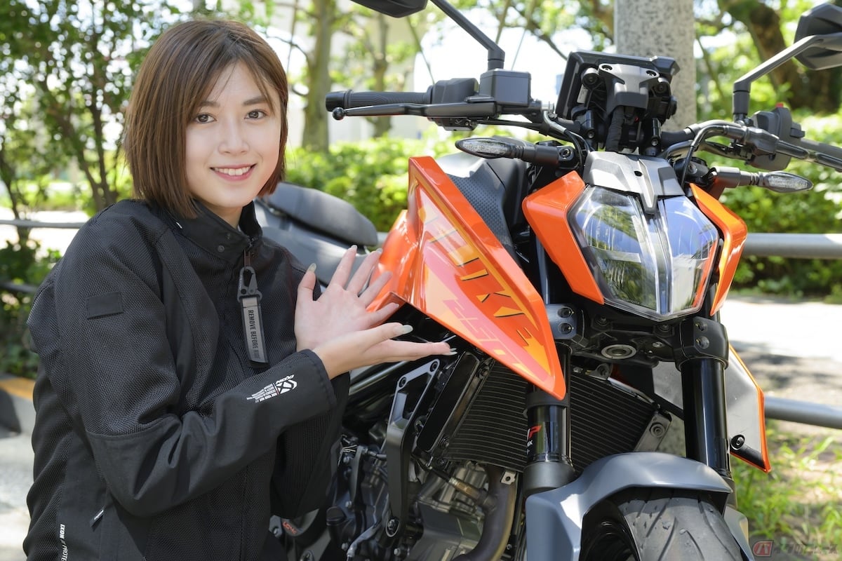 車体に大きく書かれた「DUKE」のロゴが、主張強くアリ!