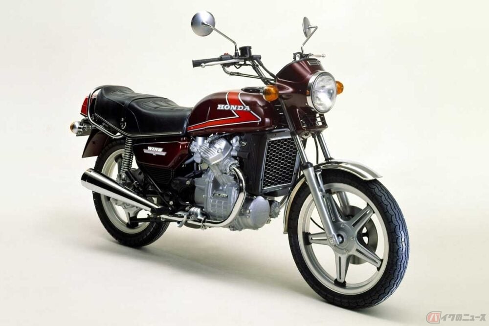 ホンダ「GL500」（1977年）は、ホンダ独自の「コムスターホイール」を履き、世界で初めてバイク用チューブレスタイヤを装着した