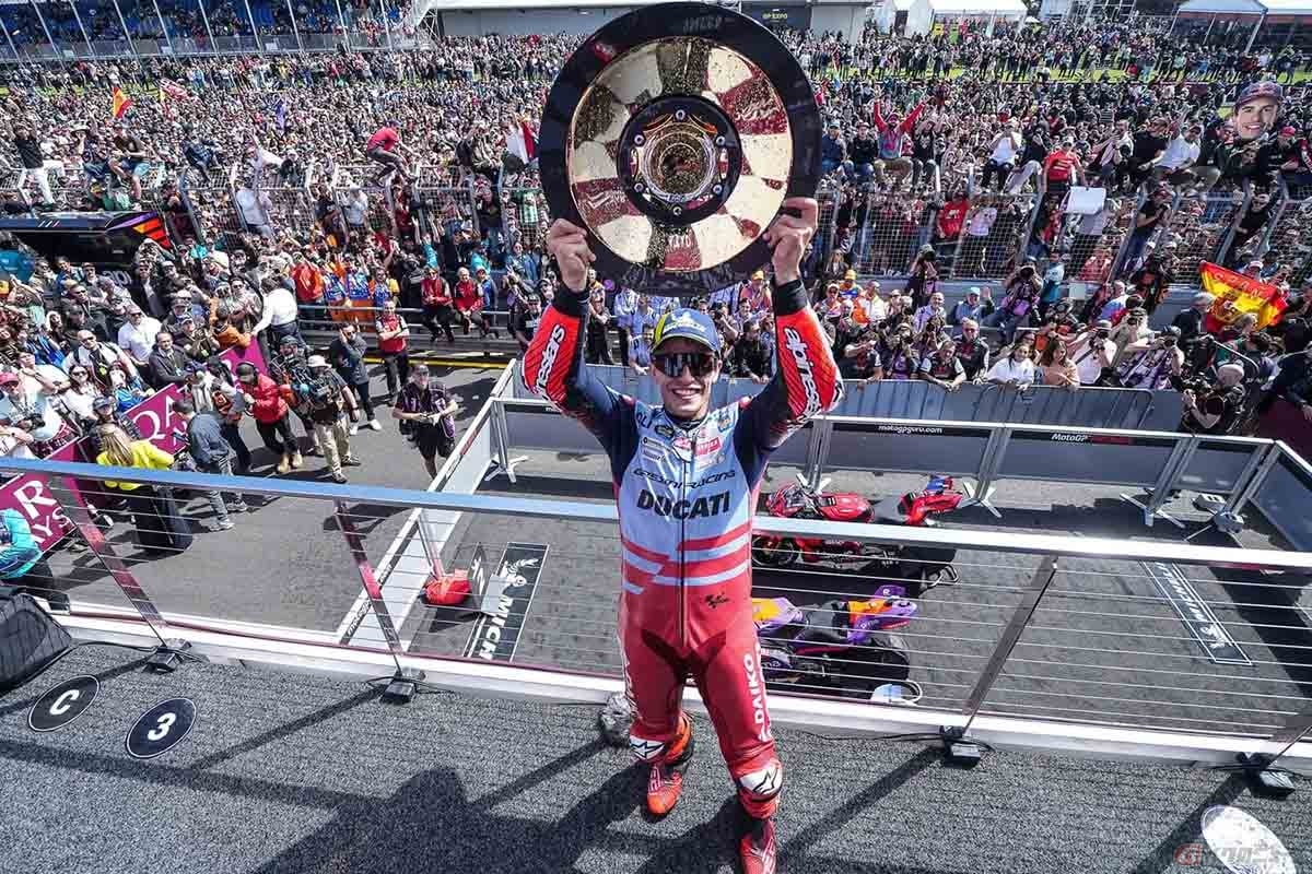 MotoGP2024第17戦オーストリアGP決勝レースを制したマルク・マルケス選手(グレシーニ・レーシングMotoGP)