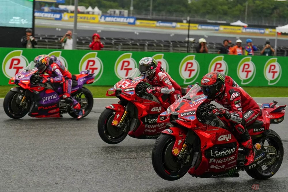 MotoGP2024第18戦タイGP決勝レースの様子