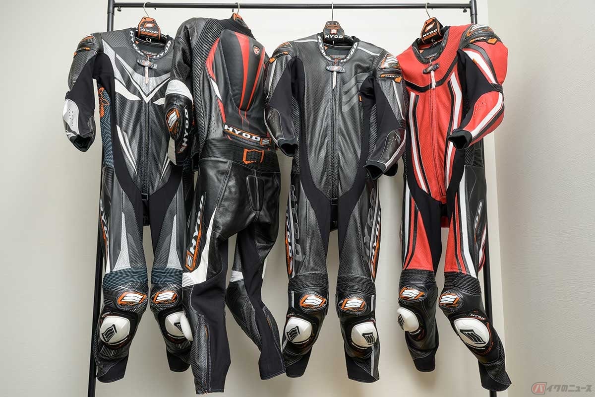 ヒョウドウ製レーシングレザースーツの新たなフラッグシップとなる「AGILITY(アジリティ)」は、まずは4種類のグレードを設定