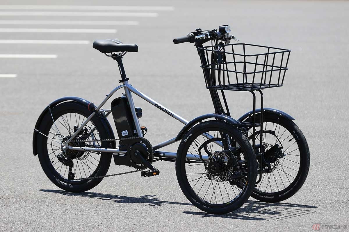 カワサキは電動アシスト3輪自転車「noslisu(ノスリス)」シリーズを独自開発していた(フル電動仕様もあり)