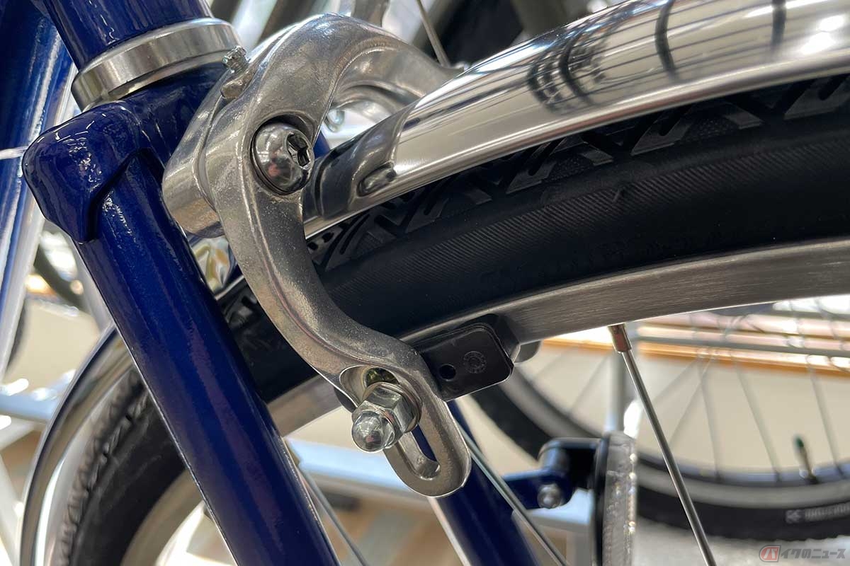 ママチャリ（シティサイクル＝軽快車）の前輪ブレーキには「キャリパーブレーキ」が採用されていることが多い