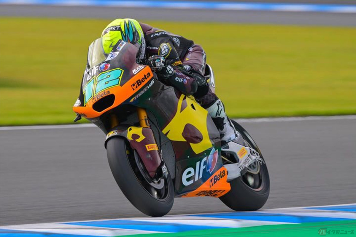 MotoGP日本グランプリ Moto2クラスでモビリティリゾートもてぎを走るフィリップ・サラク選手