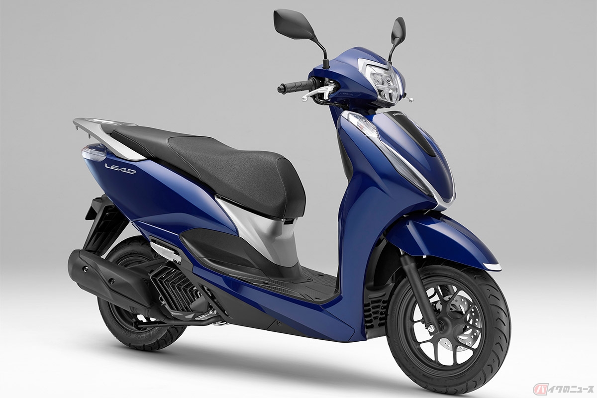 ホンダが公開した原付二種スクーター「リード125」の新型モデル/ナイトタイドブルーメタリック