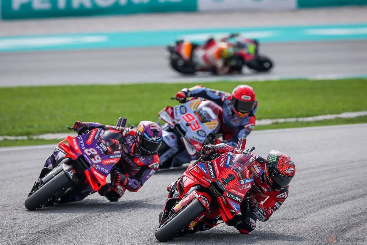 MotoGP2024第19戦マーレシアGP決勝レースを制したフランセスコ・バニャイア選手(ドゥカティ・レノボ・チーム)