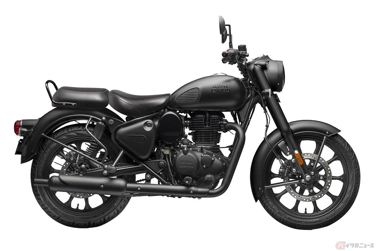 ロイヤルエンフィールド「クラシック350」ダーク・シリーズ/ステルス・ブラック