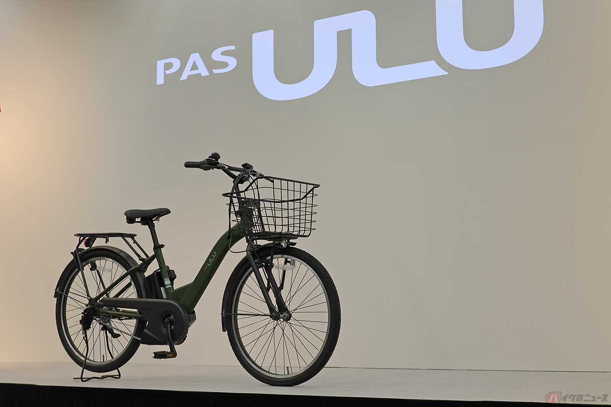 ヤマハ「PAS ULU」カラー:マットカーキグリーン