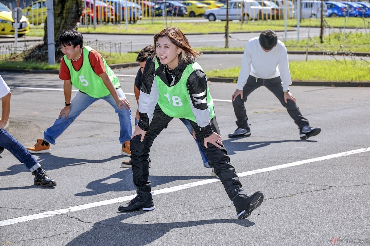 乗車前の準備運動は少しでもやるのが大切です!