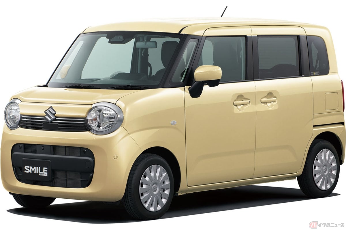 スズキ新型「ワゴンR スマイル」HYBRID X/シフォンアイボリーメタリック ソフトベージュ2トーンルーフ