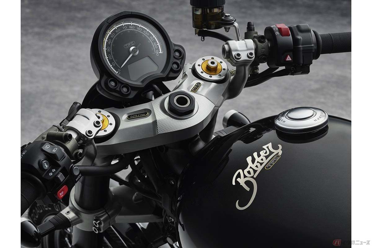 世界限定750台のトライアンフ「BONNEVILLE BOBBER TFC」