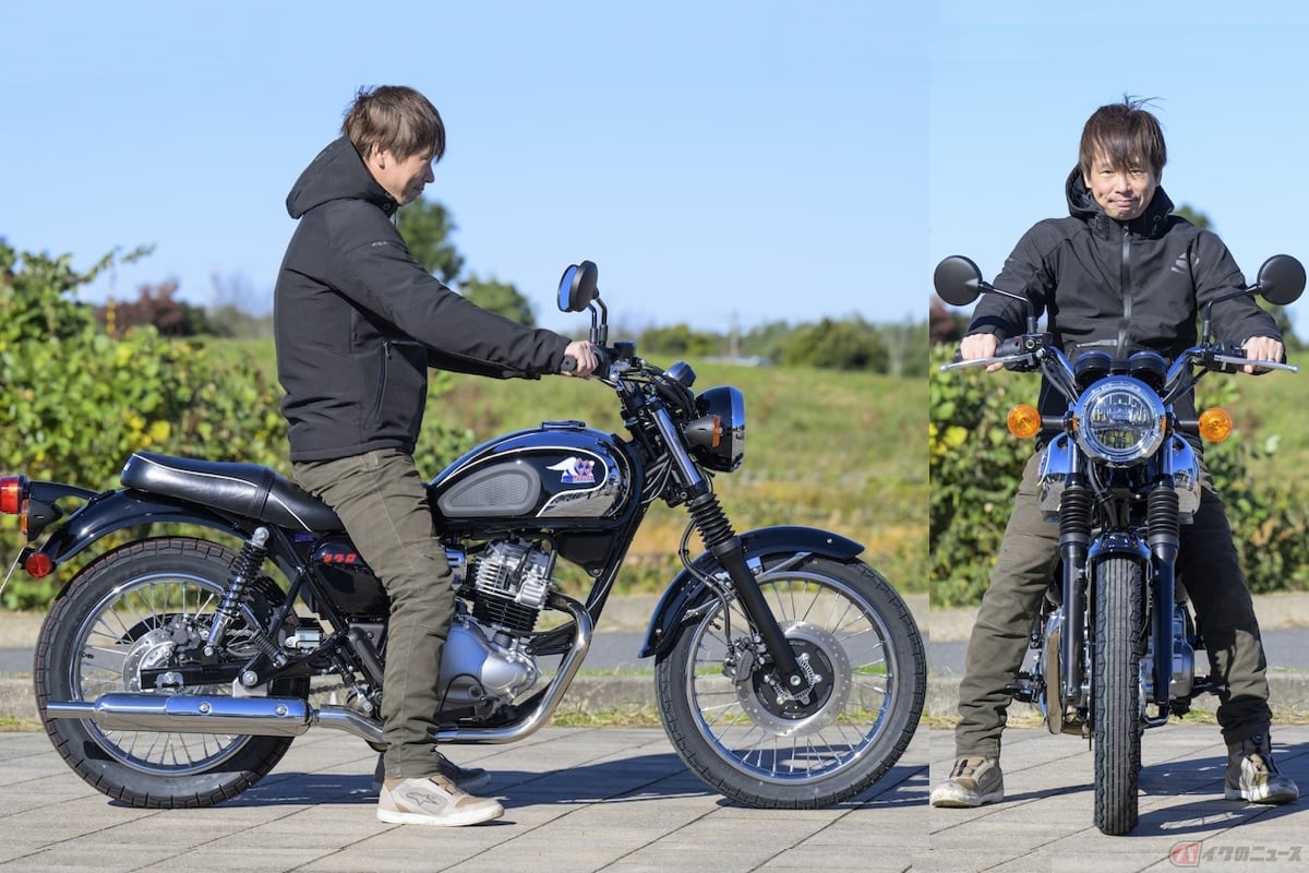 シート高は740mmと低く、身長175cm/体重66kgの筆者は足つき性に不安はない