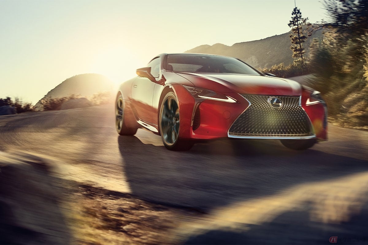 レクサス新型「LC500」ラディアントレッドコントラストレイヤリング(北米仕様)