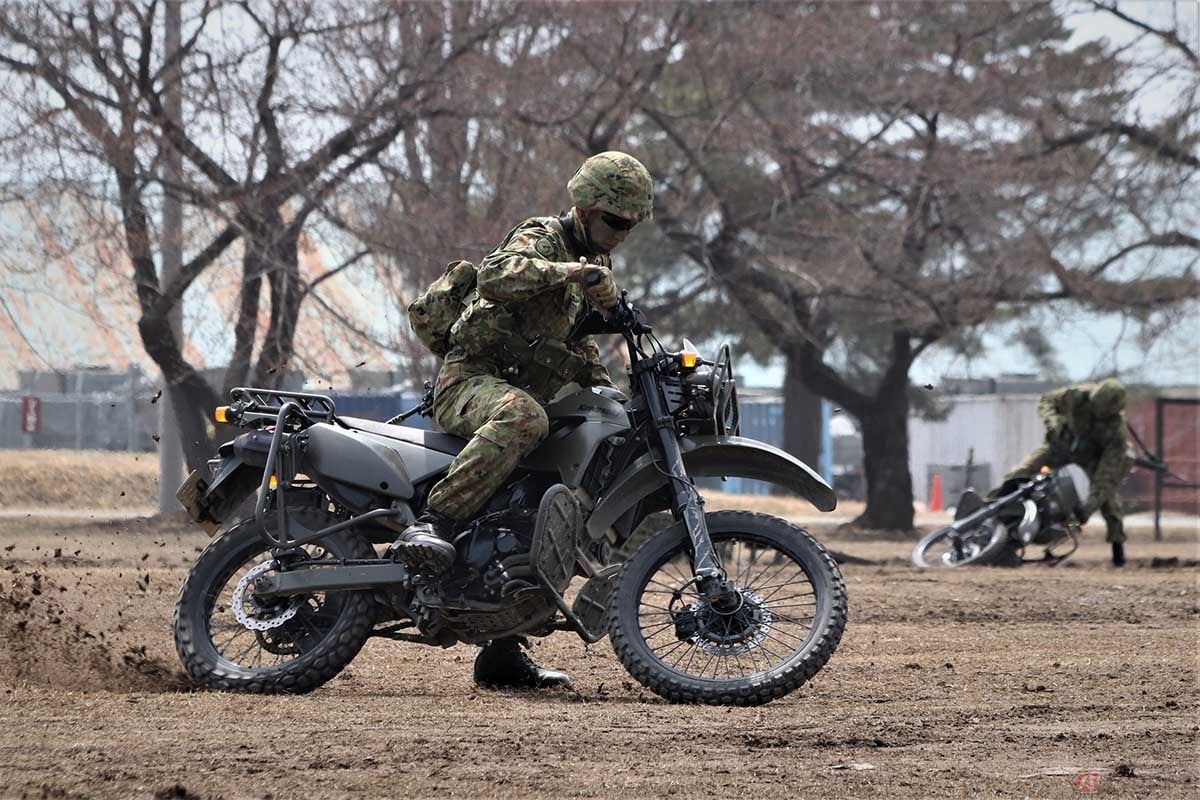 自衛隊用のバイクの主な仕事は偵察