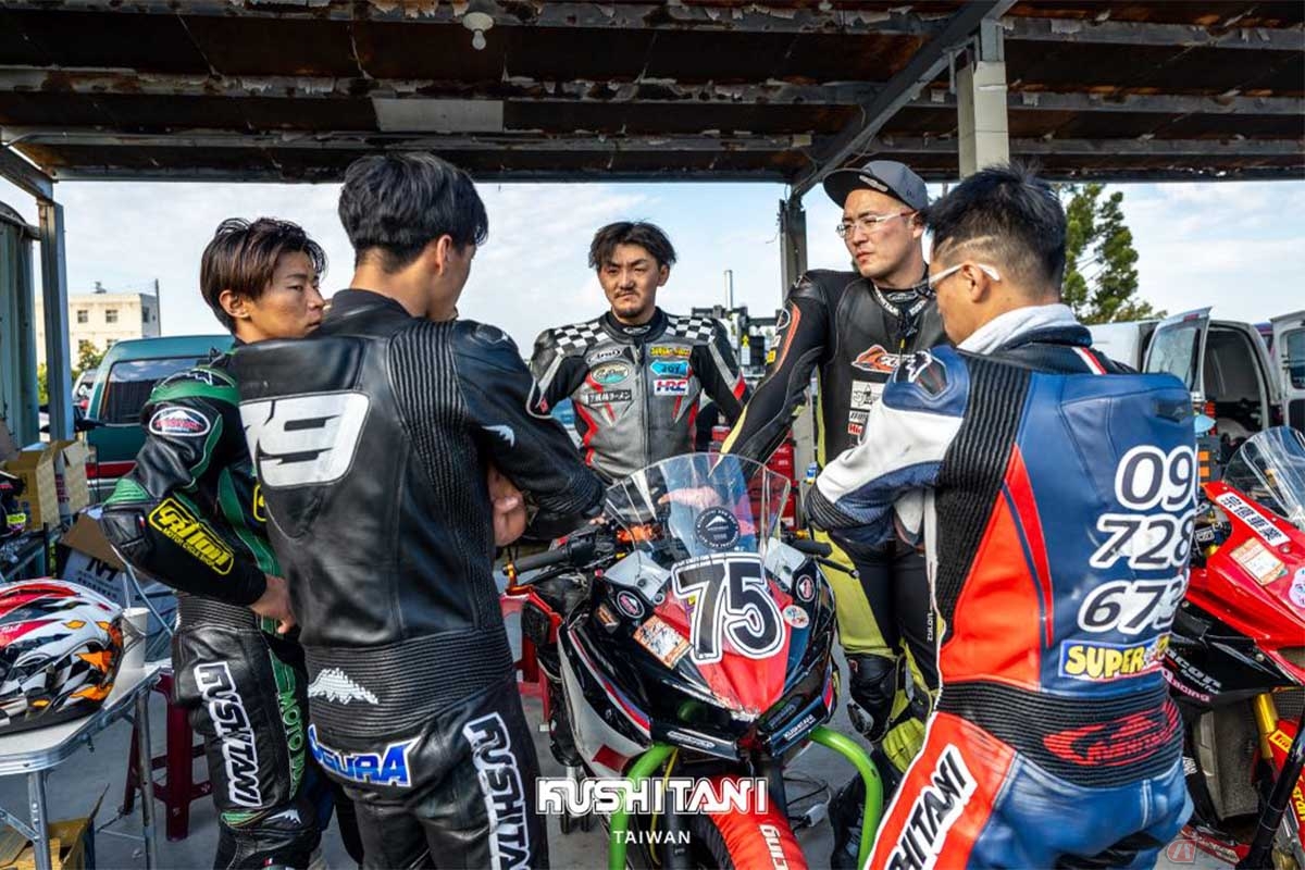 2日目のK1サーキットにて、走りについて語っているシーン