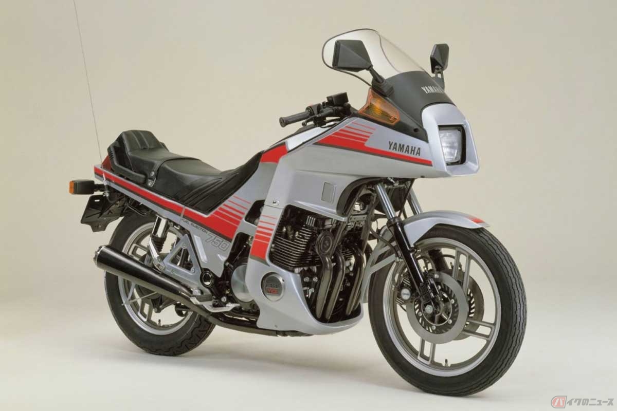 国産バイクで初めてラジアルタイヤを標準装備したヤマハ「XJ750DII」(1983年)