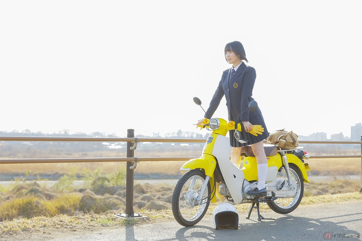 単気筒エンジンが搭載されているホンダ「スーパーカブ」