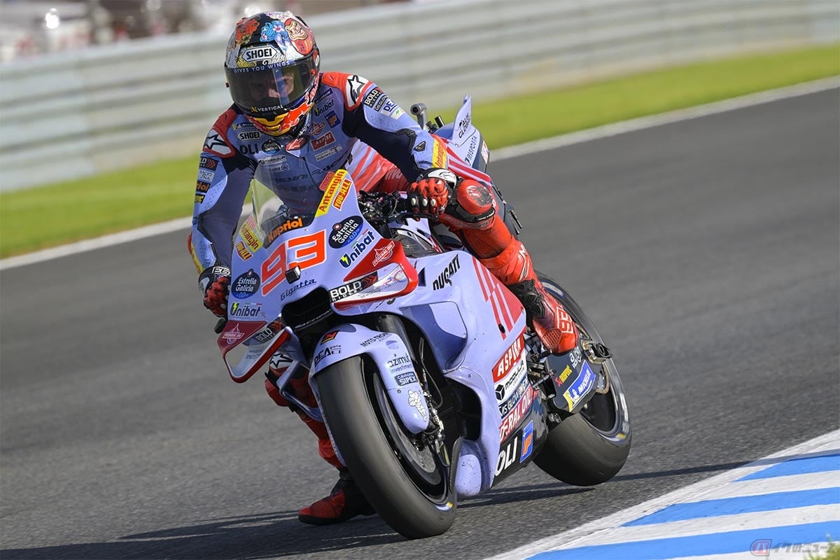 2024年のMotoGP 日本グランプリでモビリティリゾートもてぎを走るMarc Marquez選手
