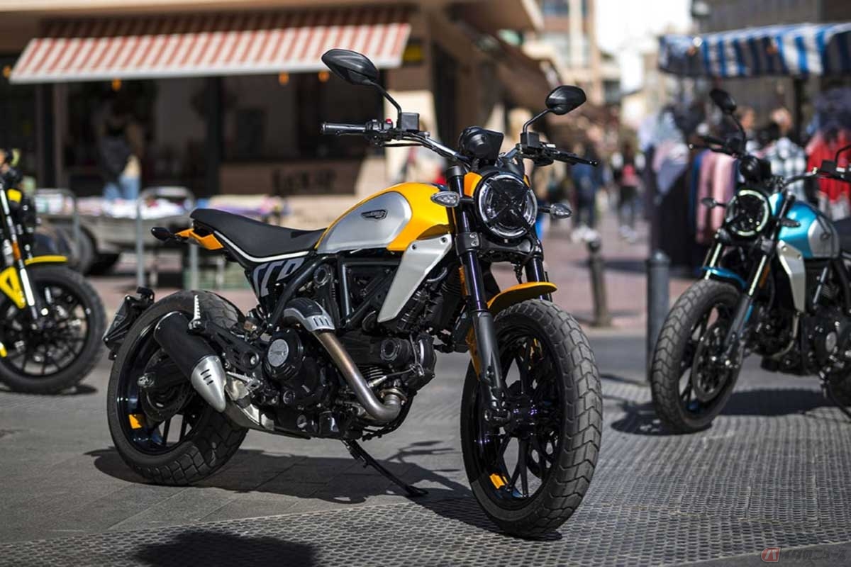 2015年にドゥカティの新たなブランドとして登場した「スクランブラー」。画像は2024年モデルの「スクランブラー ICON」