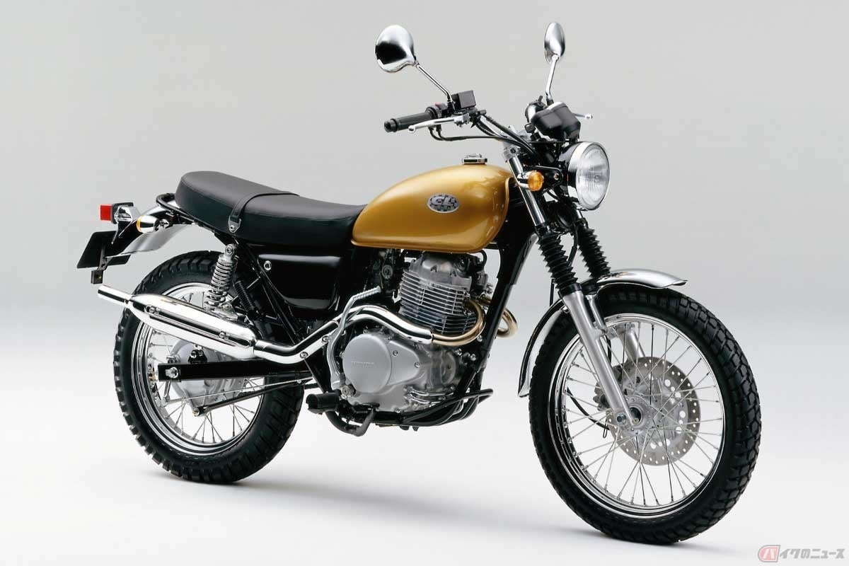 1998年に発売したホンダ「CL400」は、輸出向けのエンデューロモデル「XR400R」の空冷単気筒エンジンをレトロな構成の車体に搭載したスクランブラー