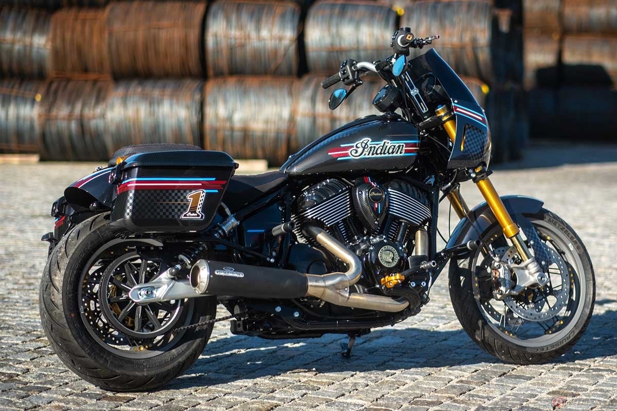 ポルトガルのインディアンモーターサイクル専売店「MotoStrada Porto」が手掛けた「スポーツチーフRT」カスタム「Bastard」
