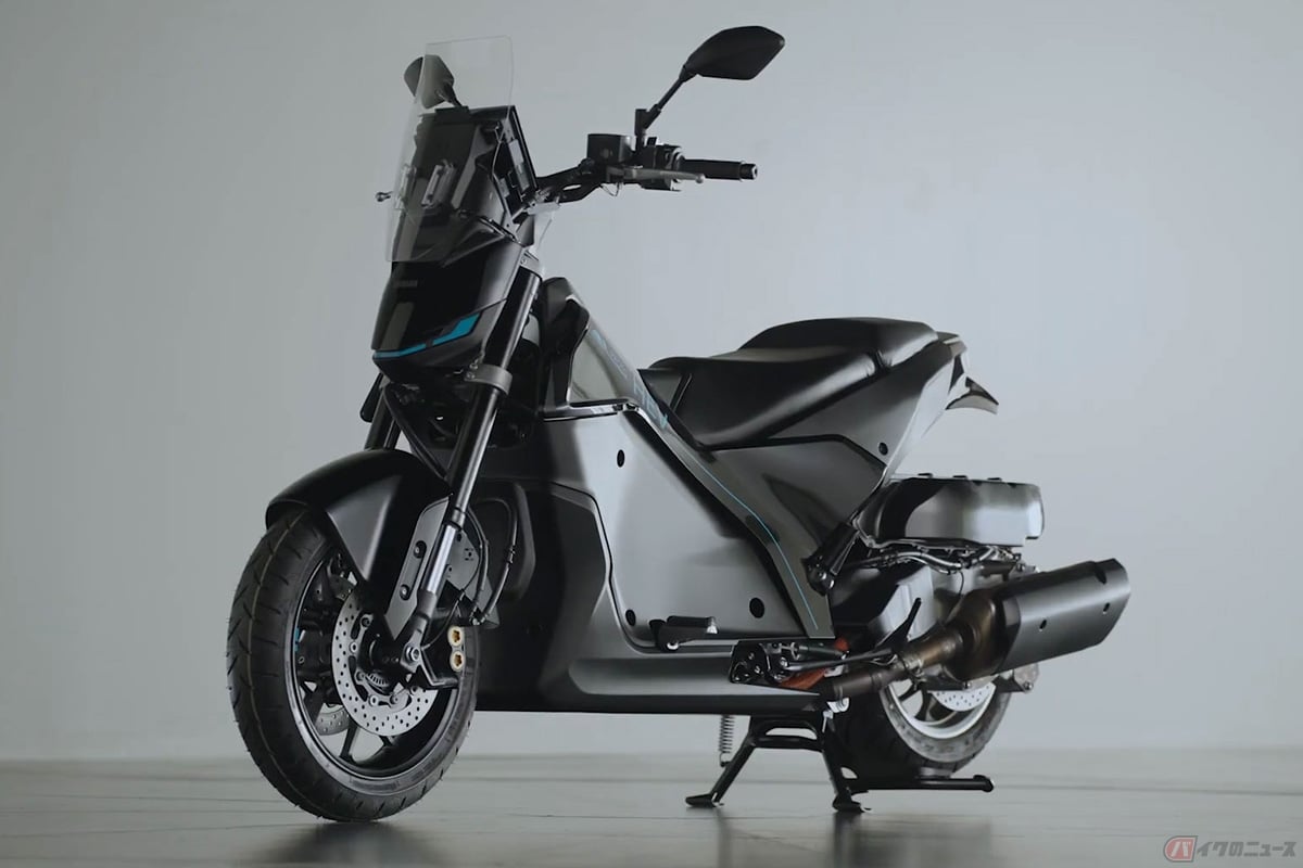 ヤマハが開発中の「SPHEV」(Series Parallel Hybrid Electric Vehicle/シリーズパラレルハイブリッド)搭載のミドルクラススクーター