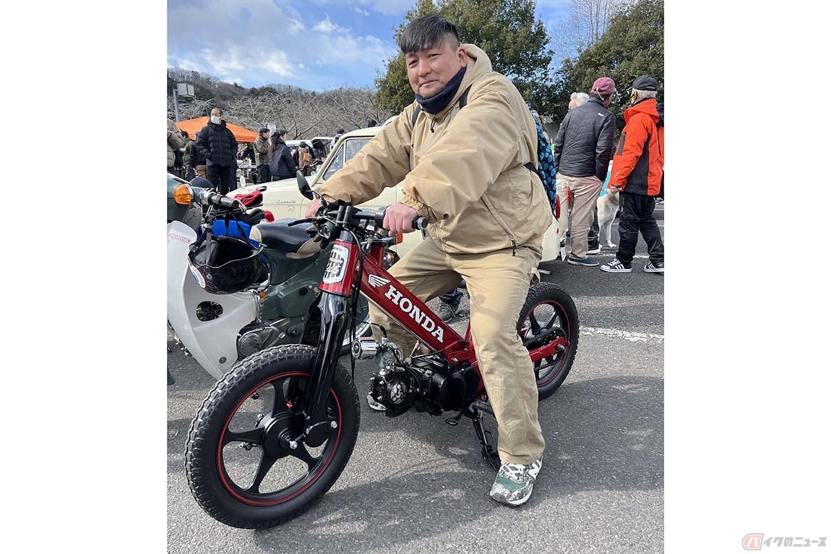 制作者でりオーナーの持丸さんは、アメ車カスタムのファンで、もの作りに関するノウハウが豊富な方です。ライトな感覚で楽しめる子供用ストライダーに興味を持ち、ストライダーイメージ+横型エンジンの可能性を創造し、具現化してみました