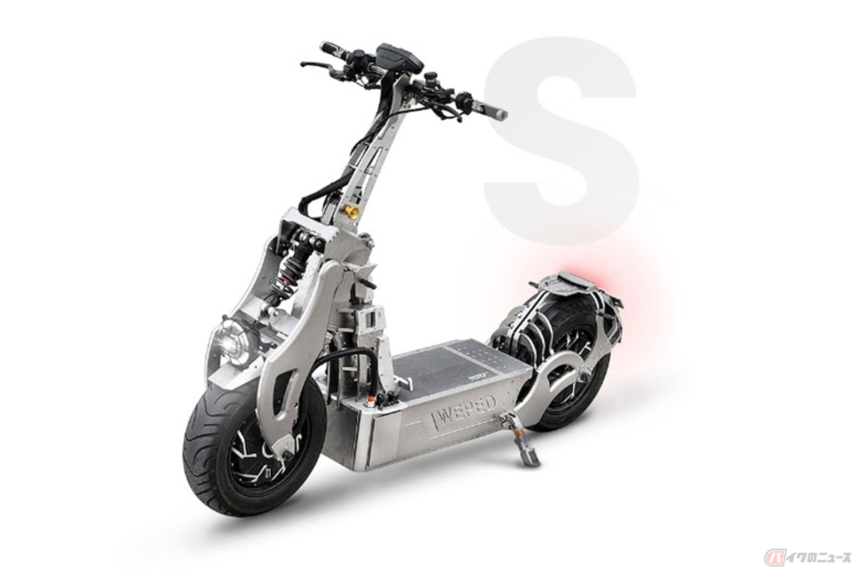 約160km/hの最高速を発揮する電動スクーターWEPED「Sonic S Dual」
