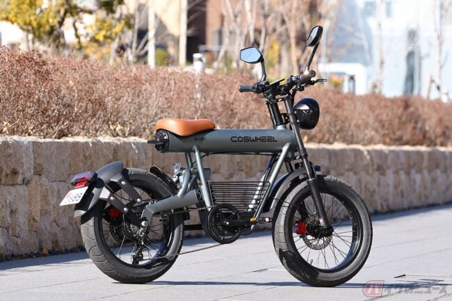 原付ファットバイクの先駆け!? 電動モペッド「COSWHEEL MIRAI S」 の