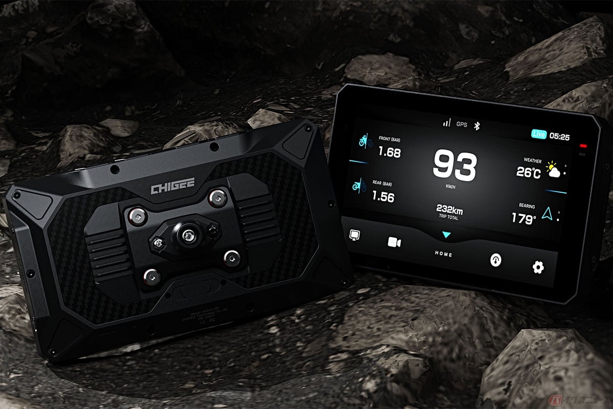 常時接続型バイク専用スマートディスプレイ「AIO-6 LTE」