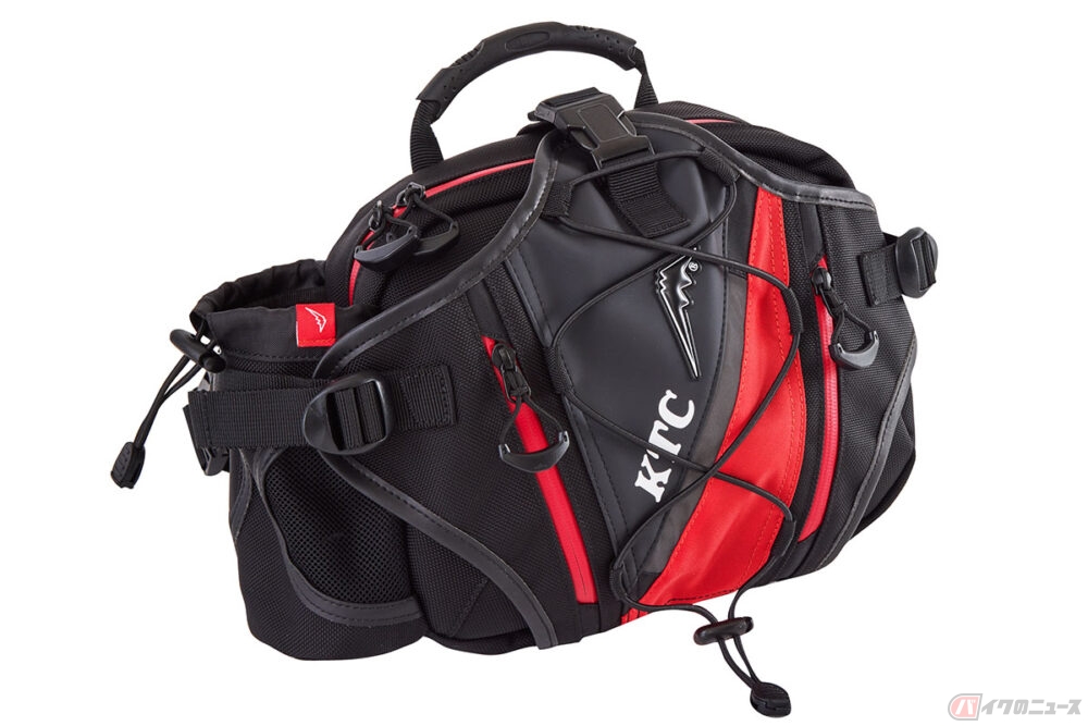 クシタニ KTC コラボ ヒップバッグ メタルプレートホルダー付き KTCの機能性とクシタニの快適性が融合！ ツーリングに便利すぎる