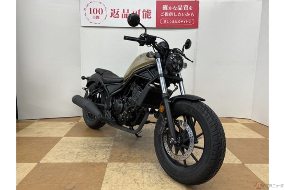 バイク未来総研の中古バイク総合ランキング１位に輝いた「レブル250」