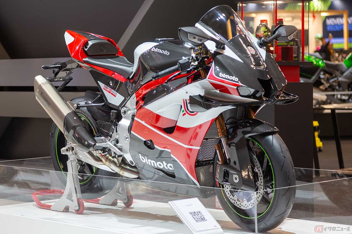 大阪・東京モーターサイクルショー2025で展示されるビモータ「KB998 Rimini」