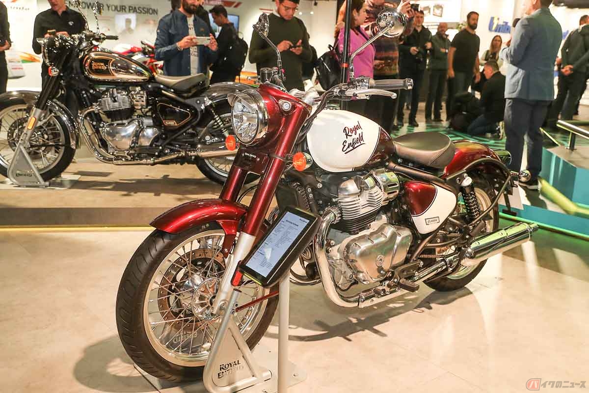ロイヤルエンフィールドが日本初公開する「クラシック650」