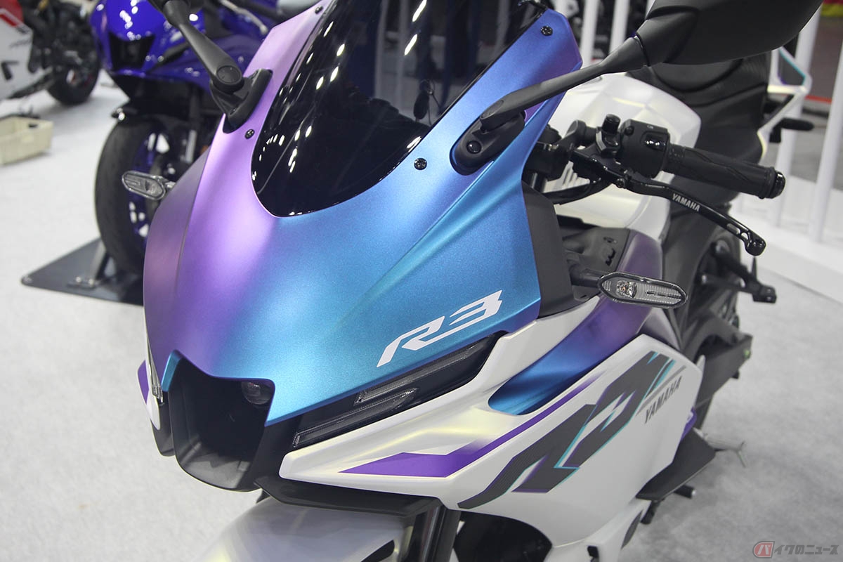 ヤマハ「YZF-R3」2025年モデル（アクセサリー装着車）