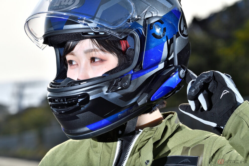 ヘルメット＋ゴーグル＋ビーコム わりない