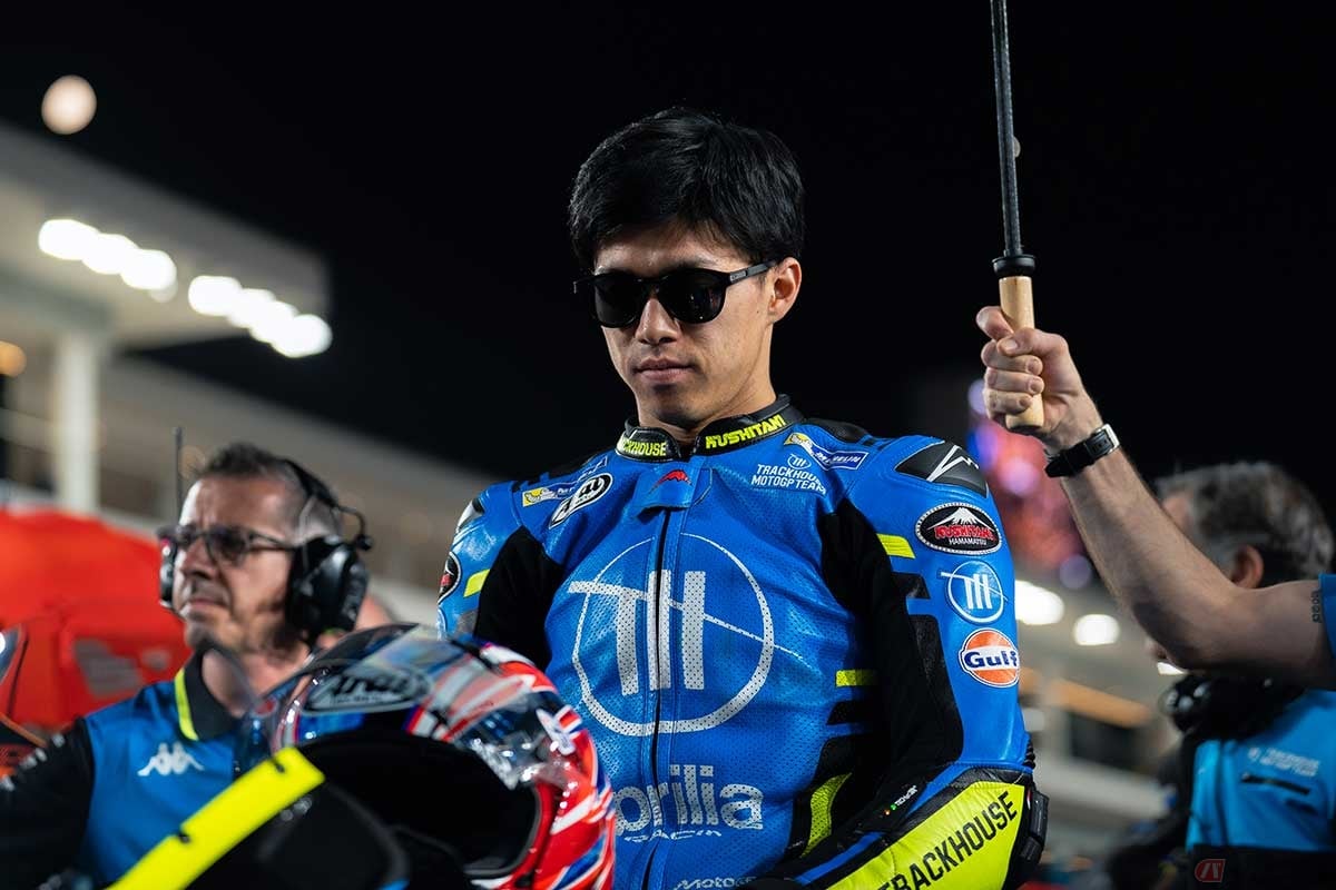 ナイトレースとなるMotoGP第4戦カタールGPでは、小椋藍選手(トラックハウス・MotoGP・チーム)は10番手からのスタートとなった