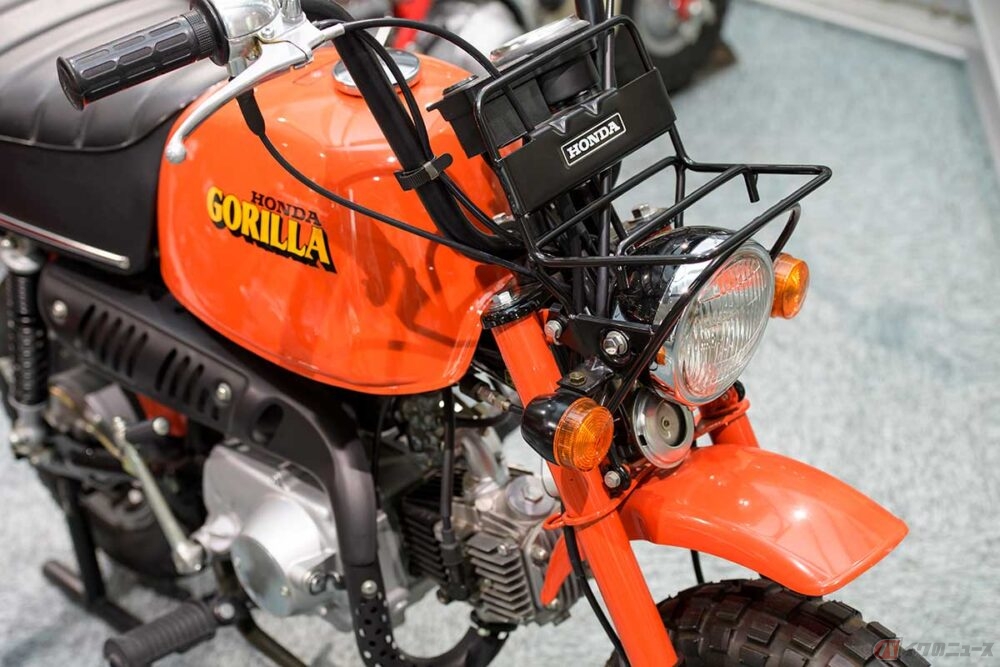 小さな4速MT原付!! ホンダ「ゴリラ」はでっかいタンクで可愛いルックス