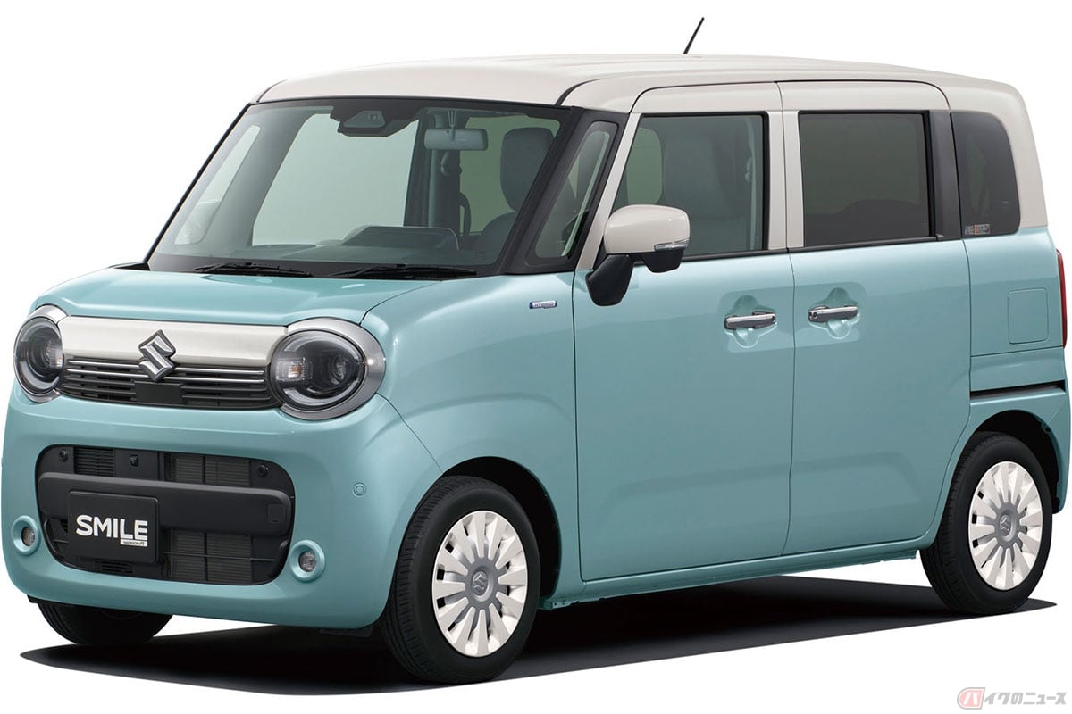 スズキ「ワゴンR スマイル クリームコーデ」オフブルーメタリック/ソフトベージュ2トーンルーフ