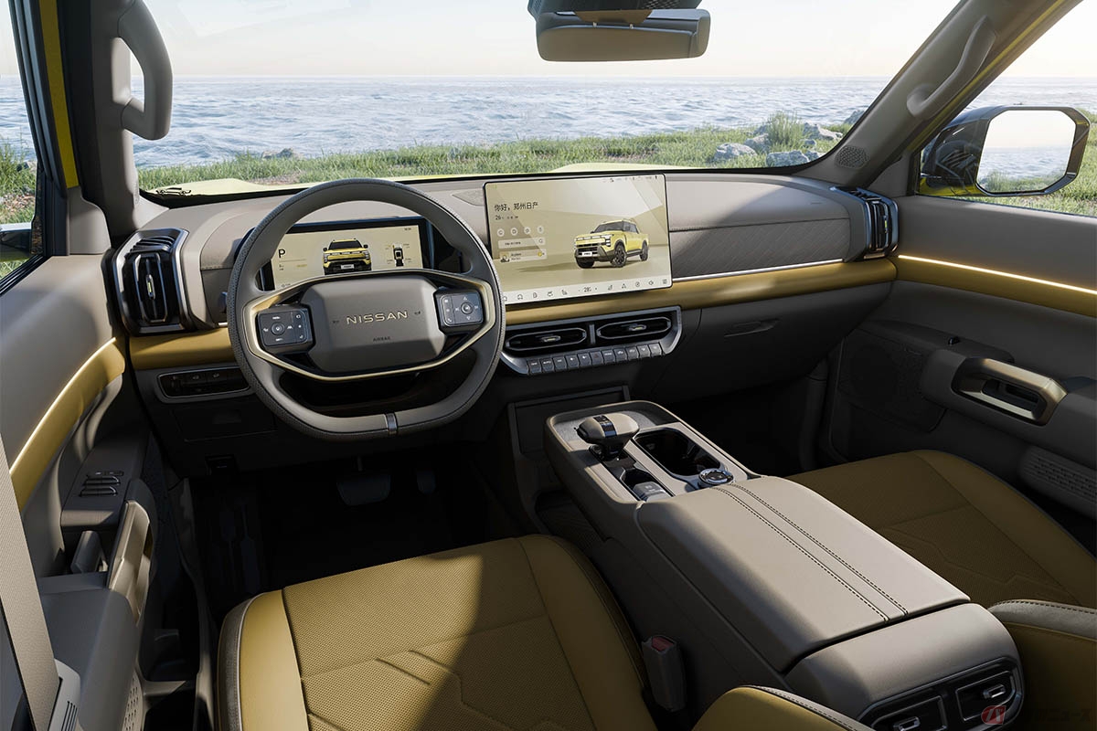 鄭州日産の新型プラグインハイブリッド ピックアップトラック「Frontier Pro」の内装