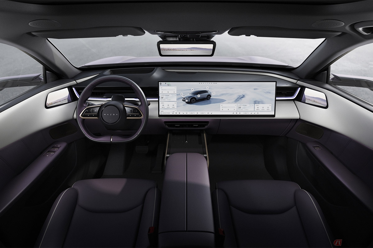 マツダが公開した中国市場向け新型電動SUV「MAZDA EZ-60」の内装