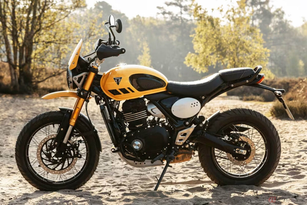 普通自動二輪で乗れるトライアンフ「スクランブラー400XC」 2025年9月